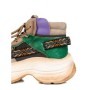 Pantofi Sport Dama din piele naturala HD7672 APRICOT-GREEN | ADVANCER
