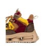 Pantofi Sport Dama din piele naturala H36839 KHAKI-YELLOW | ADVANCER