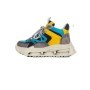 Pantofi Sport Dama din piele naturala H36839 DARK GREY-LIGHT GREEN | ADVANCER