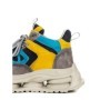 Pantofi Sport Dama din piele naturala H36839 DARK GREY-LIGHT GREEN | ADVANCER
