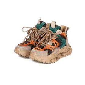 Pantofi Sport Dama din piele naturala H36839 BROWN-ORANGE | ADVANCER