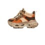 Pantofi Sport Dama din piele naturala HY6322 ORANGE-KHAKI | ADVANCER