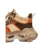 Pantofi Sport Dama din piele naturala HY6322 ORANGE-KHAKI | ADVANCER