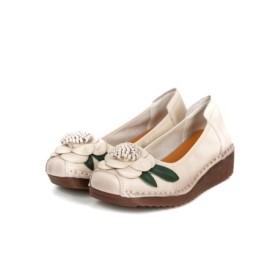 Pantofi Casual Dama din piele naturala F198 CREAM | FORMAZIONE