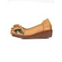 Pantofi Casual Dama din piele naturala F198 YELLOW | FORMAZIONE