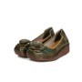 Pantofi Casual Dama din piele naturala F198 GREEN | FORMAZIONE