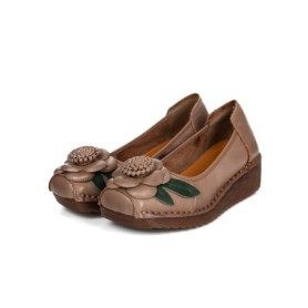 Pantofi Casual Dama din piele naturala F198 APRICOT | FORMAZIONE