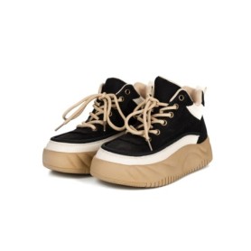 Pantofi Sport Dama din piele naturala 77038 BLACK | ADVANCER