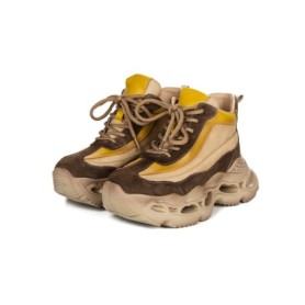 Pantofi Sport Dama din piele naturala HY6316 YELLOW | ADVANCER