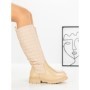Cizme Dama cu talpa joasa 9155 BEIGE | CM