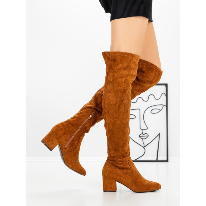 Cizme Dama cu Toc 9115 CAMEL | CM