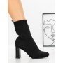 Botine cu Toc Gros 9076 BLACK | CM