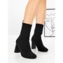 Botine cu Toc Gros 9076 BLACK | CM