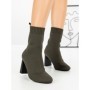 Botine cu Toc Gros 9076 GREEN | CM
