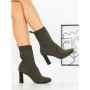 Botine cu Toc Gros 9076 GREEN | CM