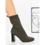 Botine cu Toc Gros 9076 GREEN | CM