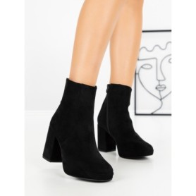 Botine cu Toc Gros 9131 BLACK | CM
