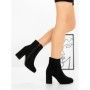 Botine cu Toc Gros 9131 BLACK | CM