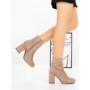 Botine cu Toc Gros 9131 TAUPE | CM