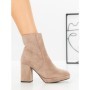 Botine cu Toc Gros 9131 TAUPE | CM