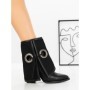 Botine cu Toc Gros 4005 BLACK | SEASOND