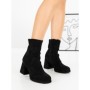 Botine cu Toc Gros 5724 BLACK | SEASOND