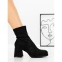 Botine cu Toc Gros 5724 BLACK | SEASOND