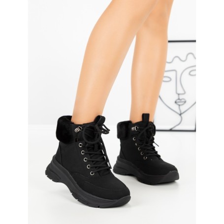 Ghete Dama cu Platforma 3015 BLACK | SEASOND