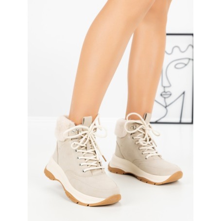 Ghete Dama cu Platforma 3015 BEIGE | SEASOND