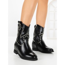 Ghete Dama cu Platforma C-157 BLACK | STEPHAN