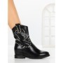 Ghete Dama cu Platforma C-157 BLACK | STEPHAN