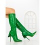 Cizme Dama cu Toc C-267 GREEN | STEPHAN