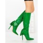 Cizme Dama cu Toc C-267 GREEN | STEPHAN