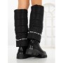 Cizme Dama cu talpa joasa C-284 BLACK | STEPHAN