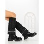 Cizme Dama cu talpa joasa C-284 BLACK | STEPHAN