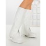 Cizme Dama cu talpa joasa LQ-35 WHITE | STEPHAN