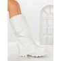 Cizme Dama cu talpa joasa LQ-35 WHITE | STEPHAN