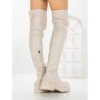 Cizme Dama cu talpa joasa C-201 BEIGE | STEPHAN