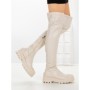 Cizme Dama cu talpa joasa C-201 BEIGE | STEPHAN