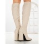 Cizme Dama cu Toc C-239 BEIGE | STEPHAN