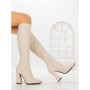 Cizme Dama cu Toc C-239 BEIGE | STEPHAN