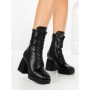 Botine cu Toc Gros JA-25 BLACK | STEPHAN