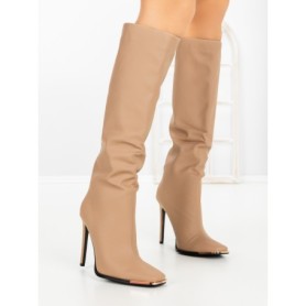 Cizme Dama cu Toc C-268 KHAKI | STEPHAN