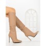 Cizme Dama cu Toc C-268 KHAKI | STEPHAN