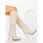 Cizme Dama cu Toc C-268 BEIGE | STEPHAN