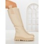 Cizme Dama cu talpa joasa 99-119 BEIGE | CM