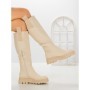 Cizme Dama cu talpa joasa 99-119 BEIGE | CM