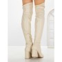 Cizme Dama cu Toc LQ-42 BEIGE | STEPHAN