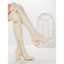 Cizme Dama cu Toc LQ-42 BEIGE | STEPHAN