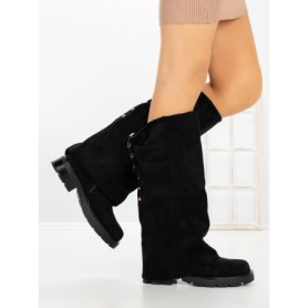 Cizme Dama cu talpa joasa 52279 BLACK | GALLEVANI